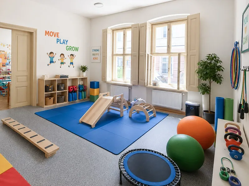 The indoor gym